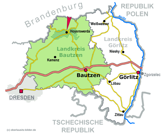 Hoyerswerda im Landkreis Bautzen