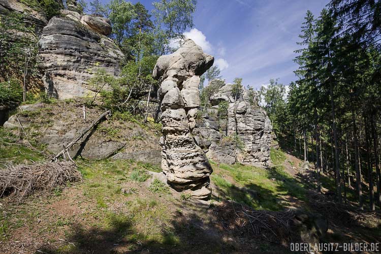 Krumme Tante und Gratzer Steine im Zittauer Gebirge